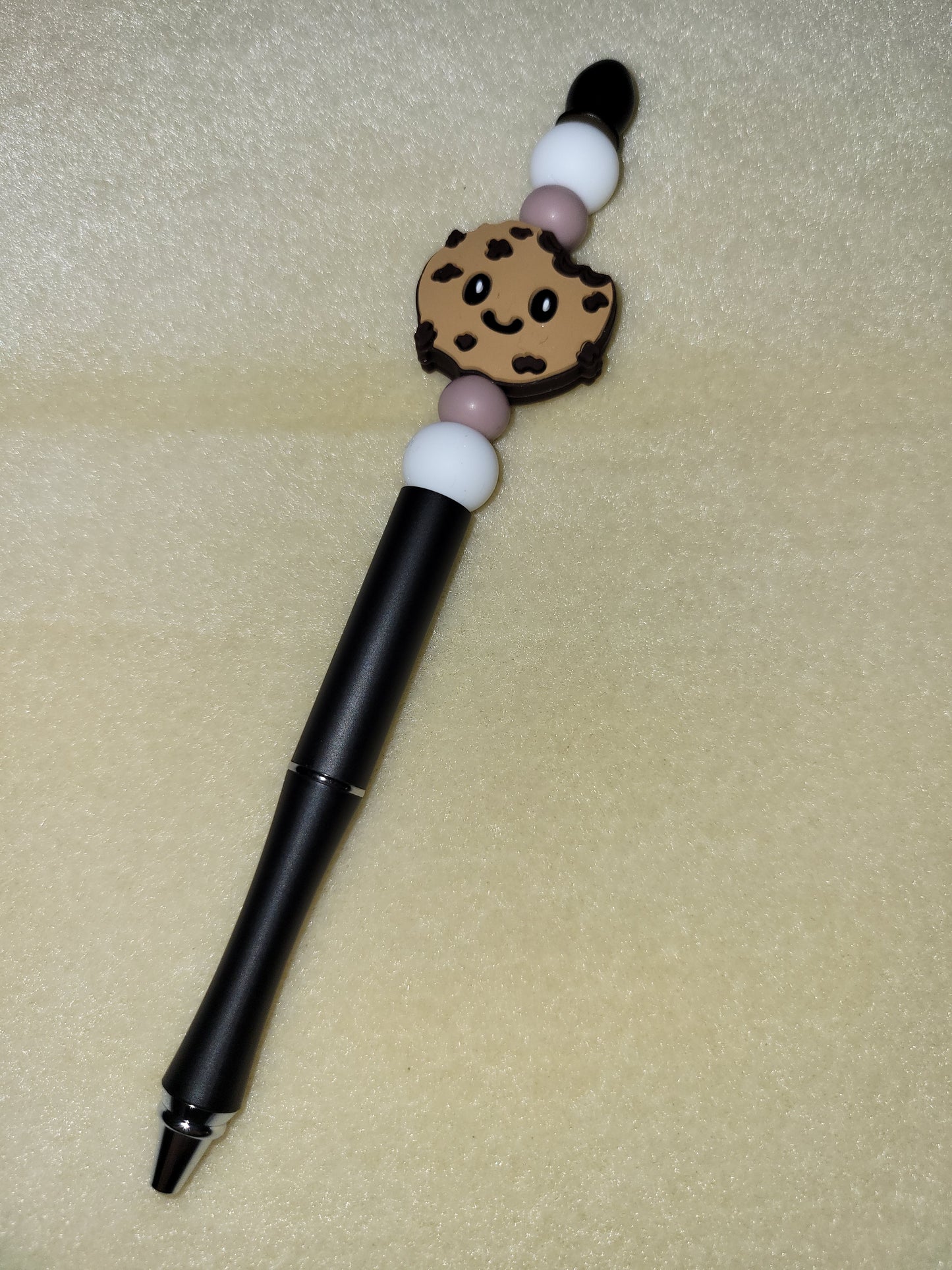 Chippy the Cookie Beaded Refillable Metal Pen