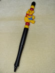 Yellow Bear Beaded Refillable Metal Pen