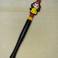 Yellow Dress Princess Beaded Refillable Metal Pen