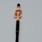 Playful Tiger Beaded Refillable Metal Pen
