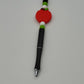 Red Apple Beaded Refillable Metal Pen