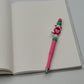 Big Heart Monster Beaded Refillable Metal Pen