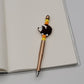 Adorable Hedgehog Beaded Refillable Metal Pen