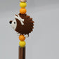 Adorable Hedgehog Beaded Refillable Metal Pen