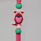 Big Heart Monster Beaded Refillable Metal Pen