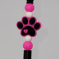 Bright Paw Beaded Refillable Metal Pen