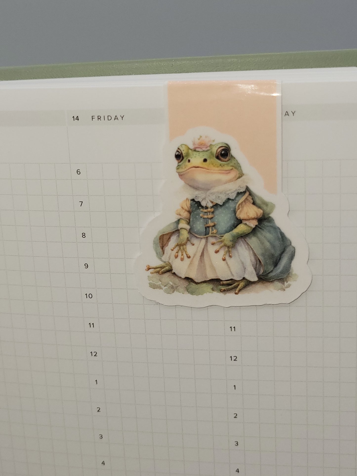 0001 - Princess Frog - Magnetic Bookmark