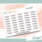 F01.0005 | Budget Script | Planner Stickers