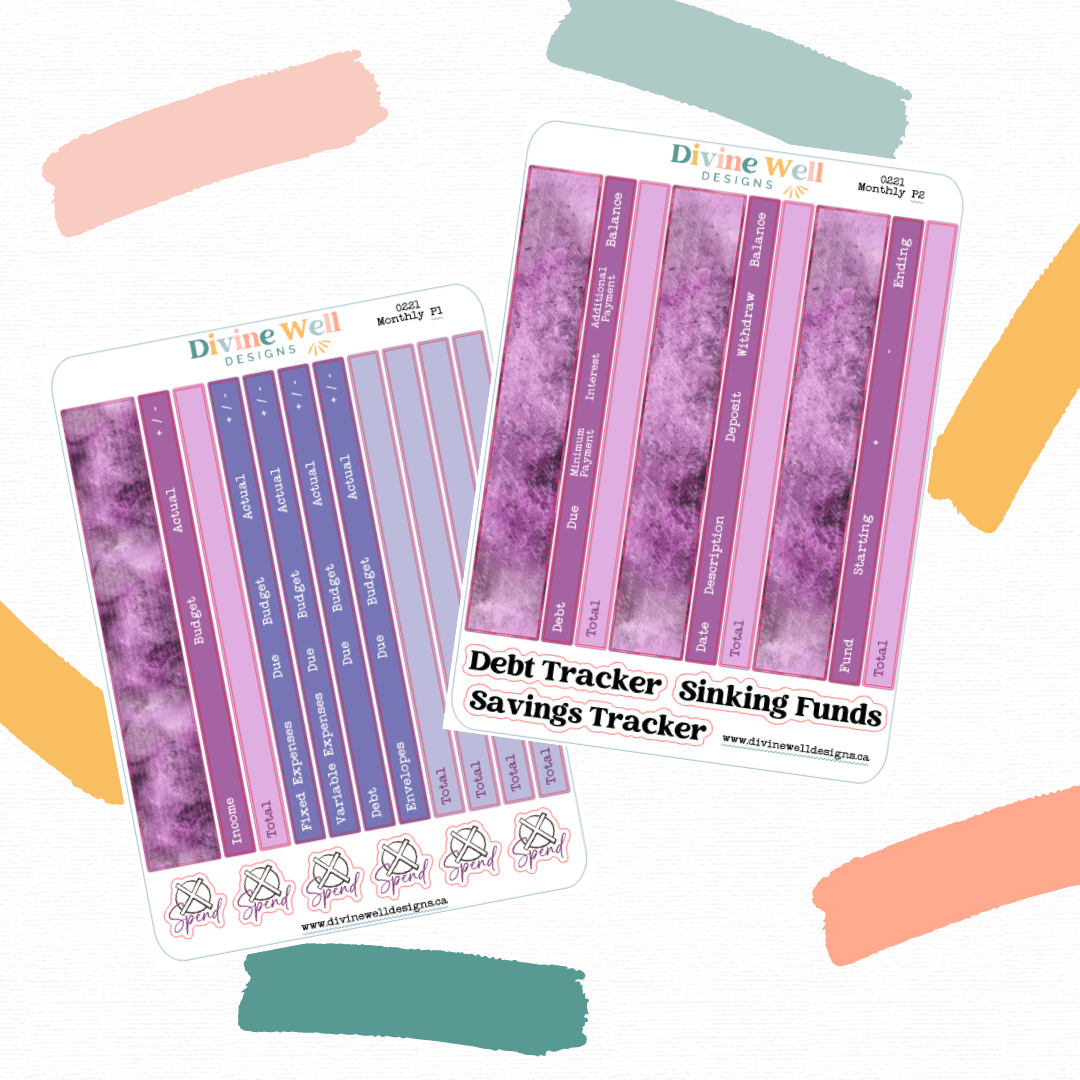 0231 - Lavender Dreams | Budget Planner Kit