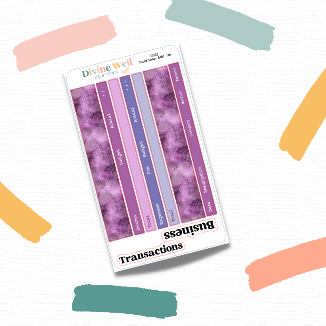 0231 - Lavender Dreams | Budget Planner Kit