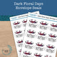 0163 - Dark Floral Days - Envelope Seals