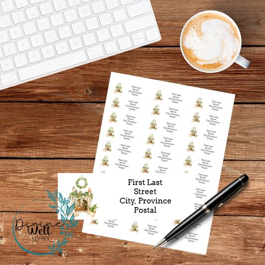 0037- Christmas Eve - Custom Return Address Labels