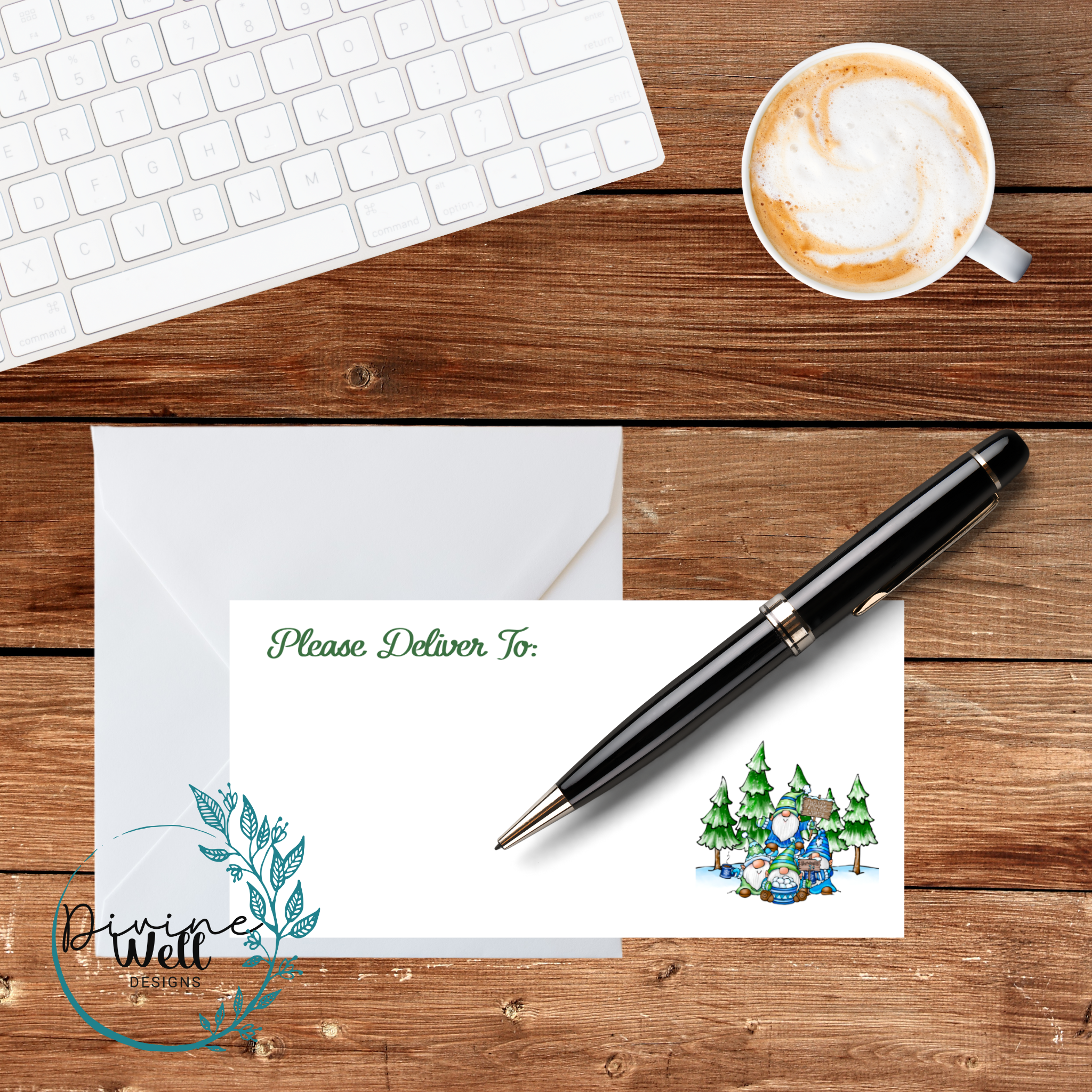 0046 - Winter Gnomes - Please Deliver To Labels