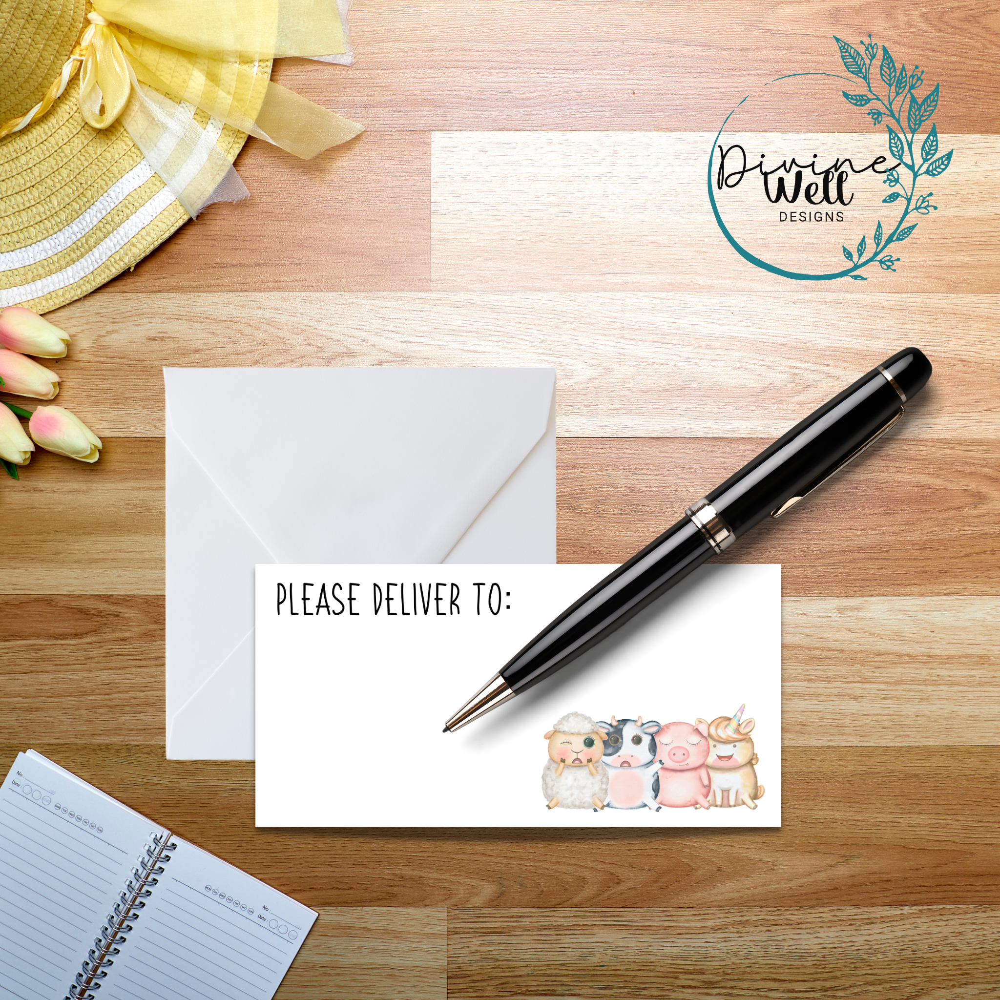 0114.1 - Cute Kawaii Animals - Please Deliver To Labels