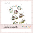 0242 - Farmhouse Spring - Decorative Sticker Sheet