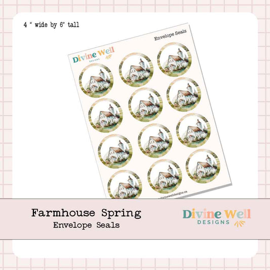 0242 - Farmhouse Spring - Envelope Seals
