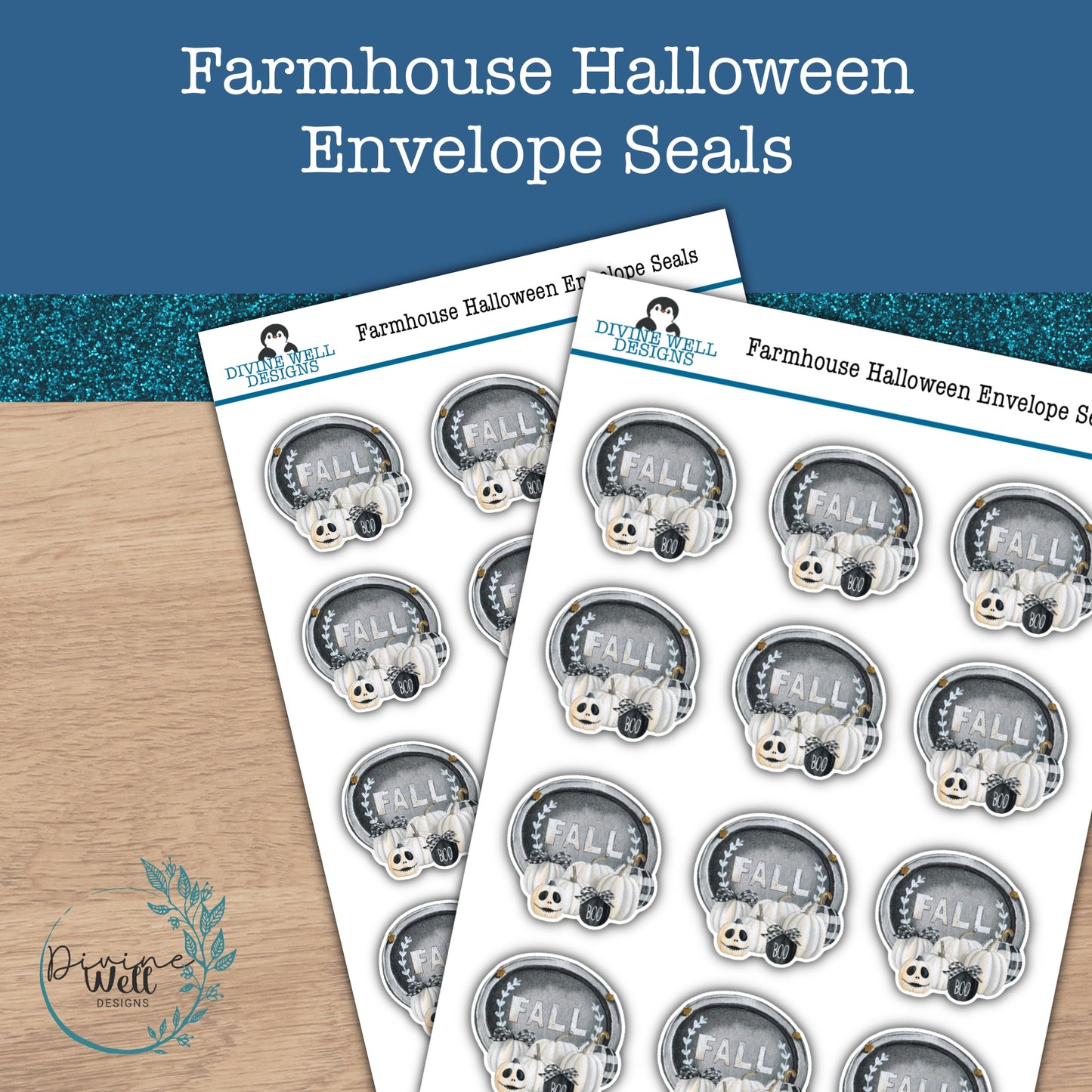 0162 - Farmhouse Halloween - Envelope Seals