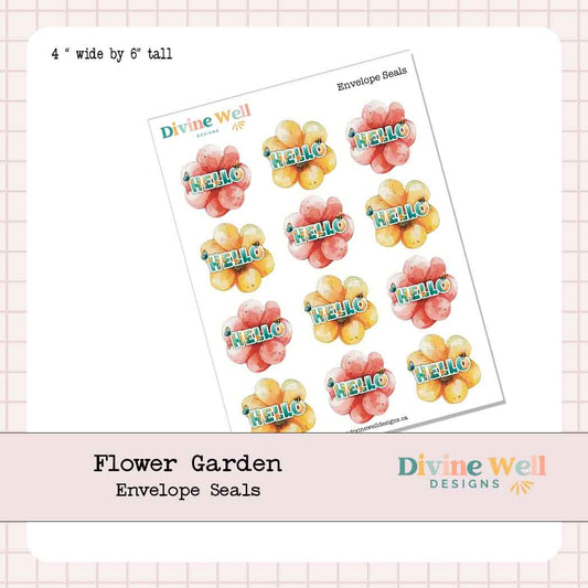 0243 - Flower Garden - Envelope Seals