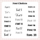 F01.0006 | Credit Card Script | Planner Stickers