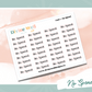F01.0003 | No Spend Script | Planner Stickers