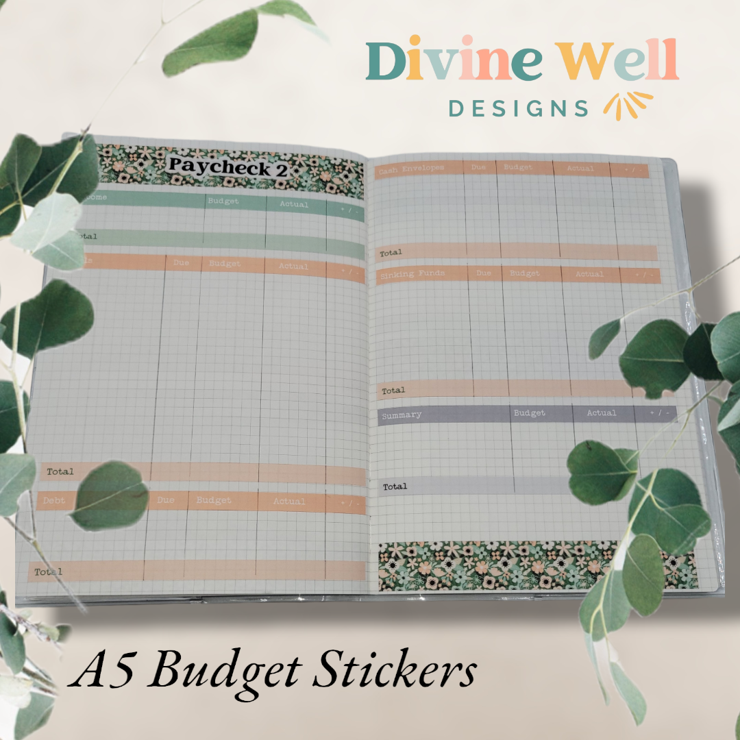 0221 - Spring Florals | Budget Planner Kit