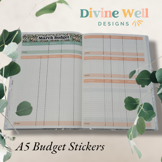 0221 - Spring Florals | Budget Planner Kit