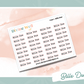F01.0002 | Bills Due Script | Planner Stickers