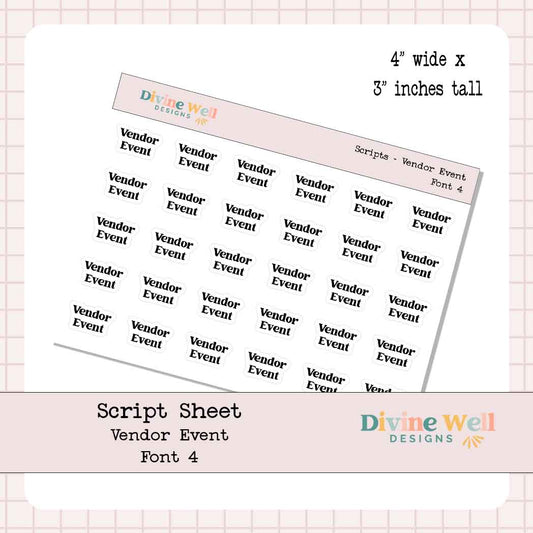F0016 | Vendor Event Script | Planner Stickers