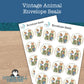 0115 - Vintage Animal - Envelope Seals