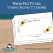0151 - Warm Fall Florals - Please Deliver To Addressing Labels