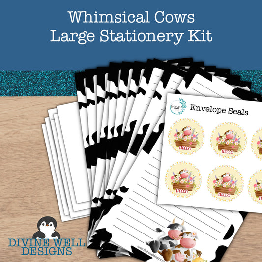 0138 - Whimsical Cows - Letter Writing Kit