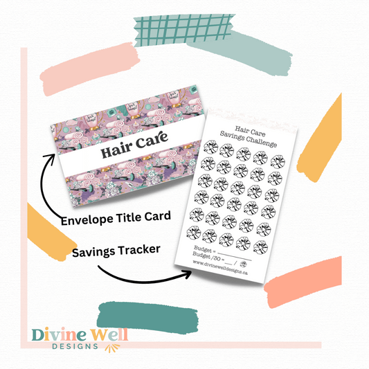 Hair Care Savings Challenge | A6 Cash Envelope | Cash Savings Tracker